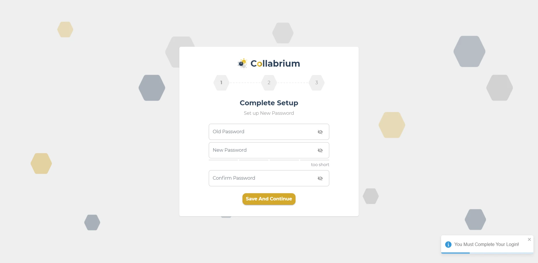 Auth / first Login