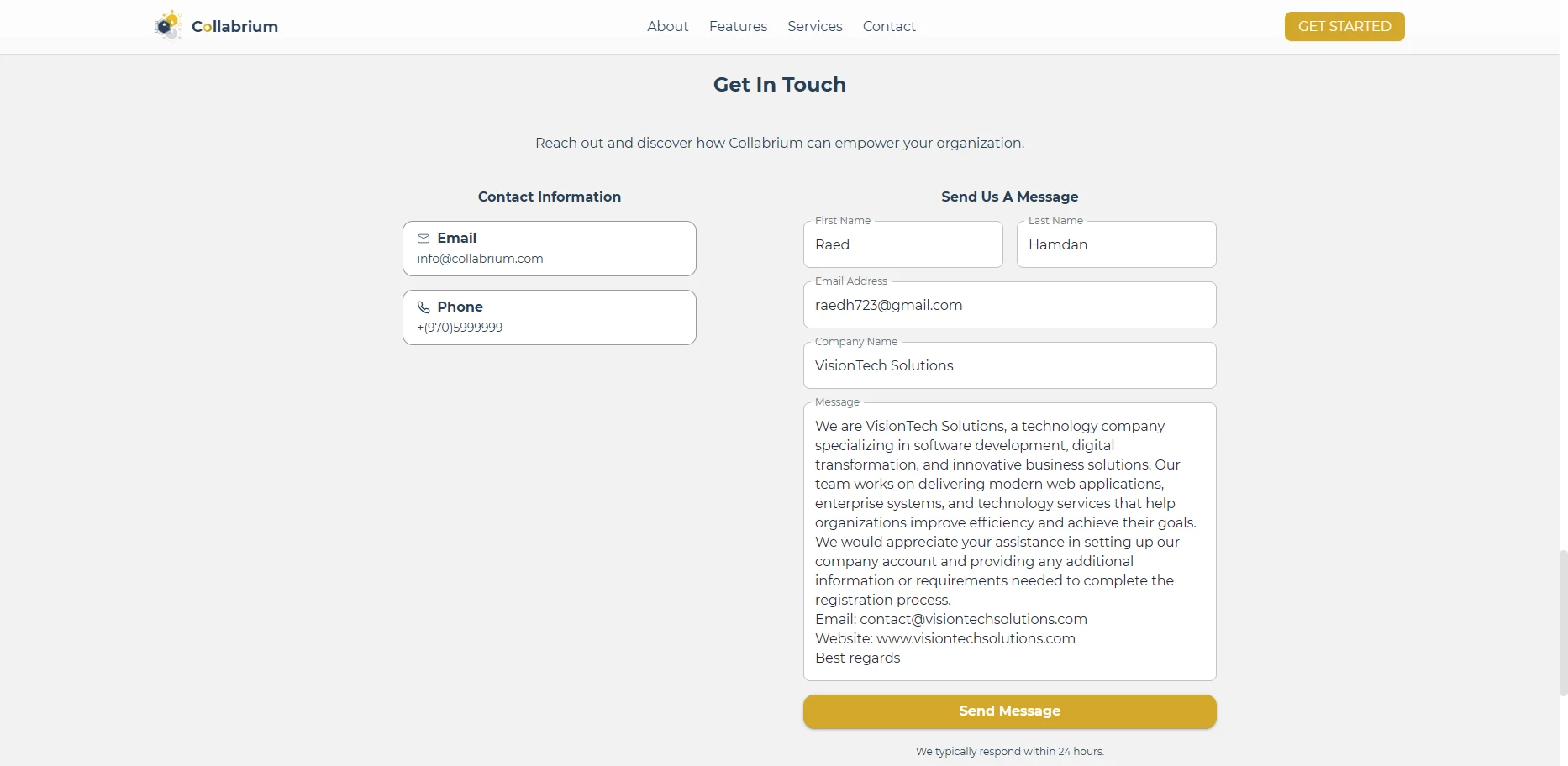 Auth / Contact