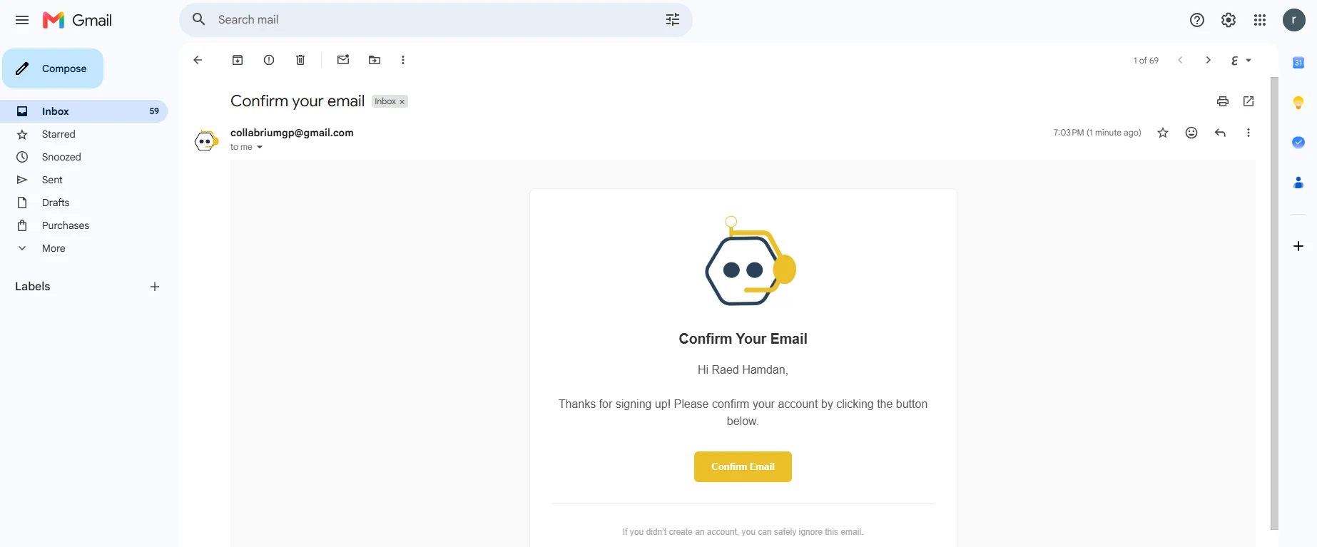 Auth / confirm Email