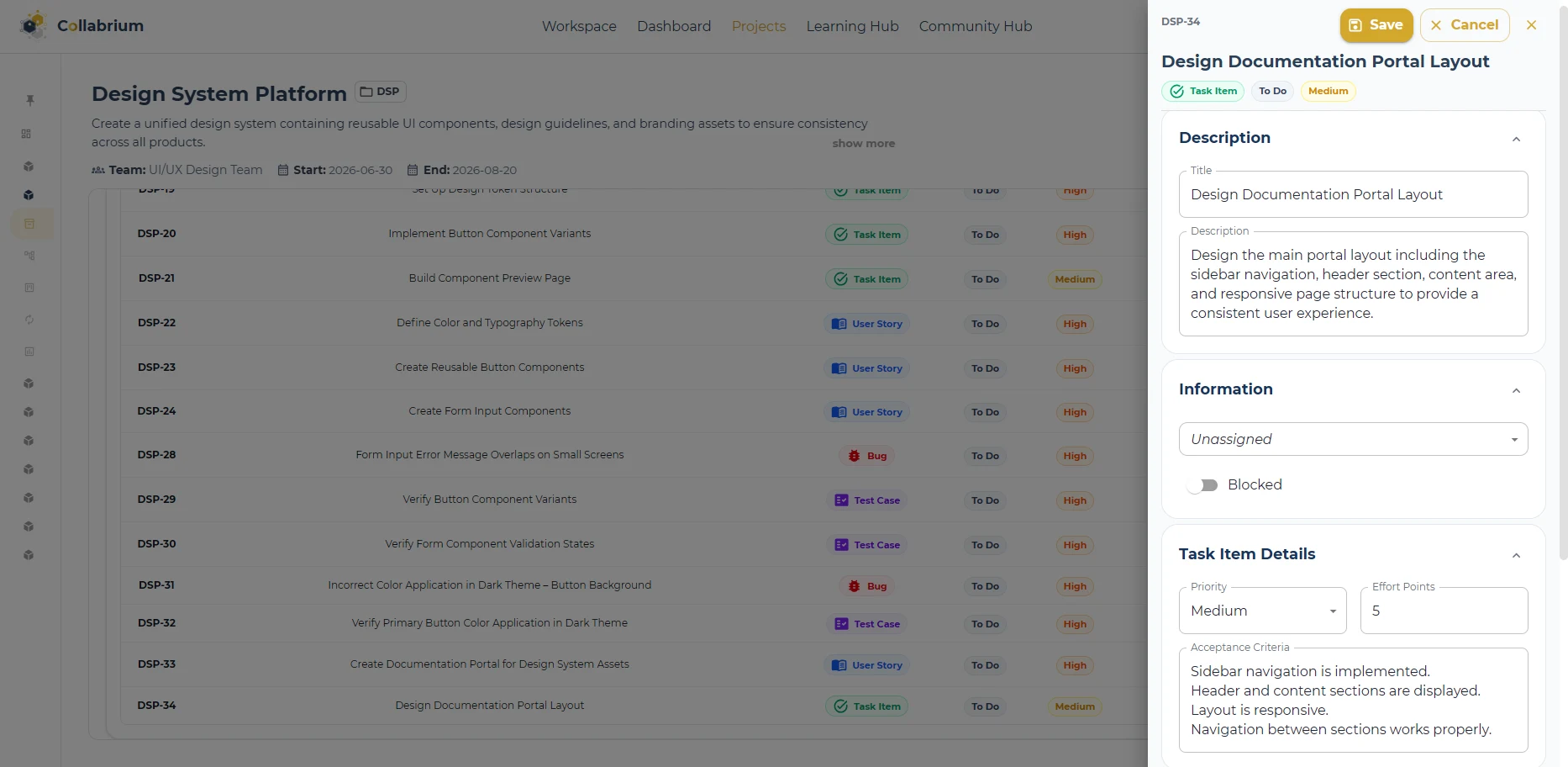 WorkItemManagement / Edit Task